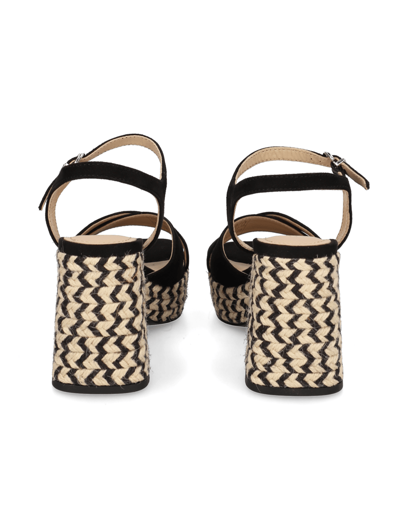 Kate-Gray-Veloursleder-Sandale-schwarz