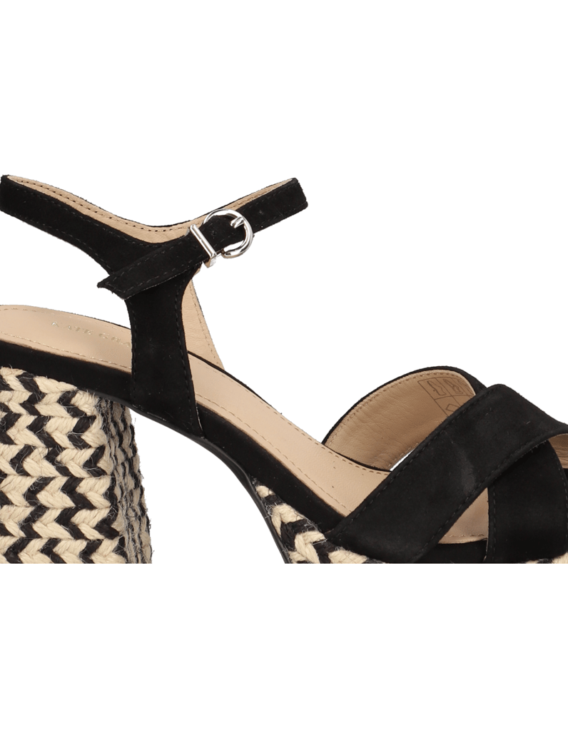 Kate-Gray-Veloursleder-Sandale-schwarz