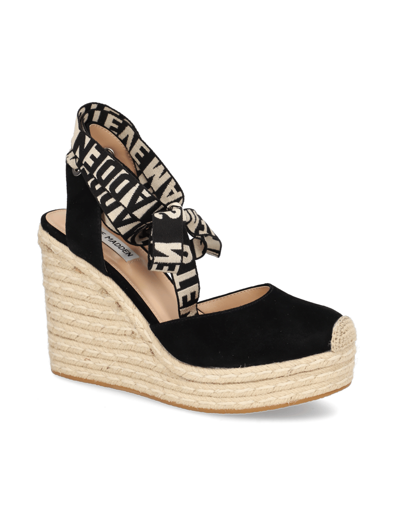 Steve-Madden-Sandále-na-klinovom-podpätku-čierna