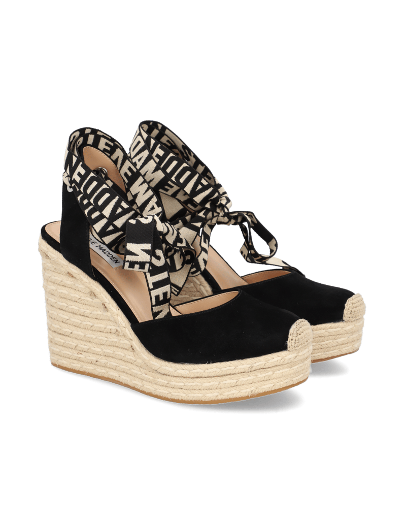 Steve-Madden-Sandále-na-klinovom-podpätku-čierna