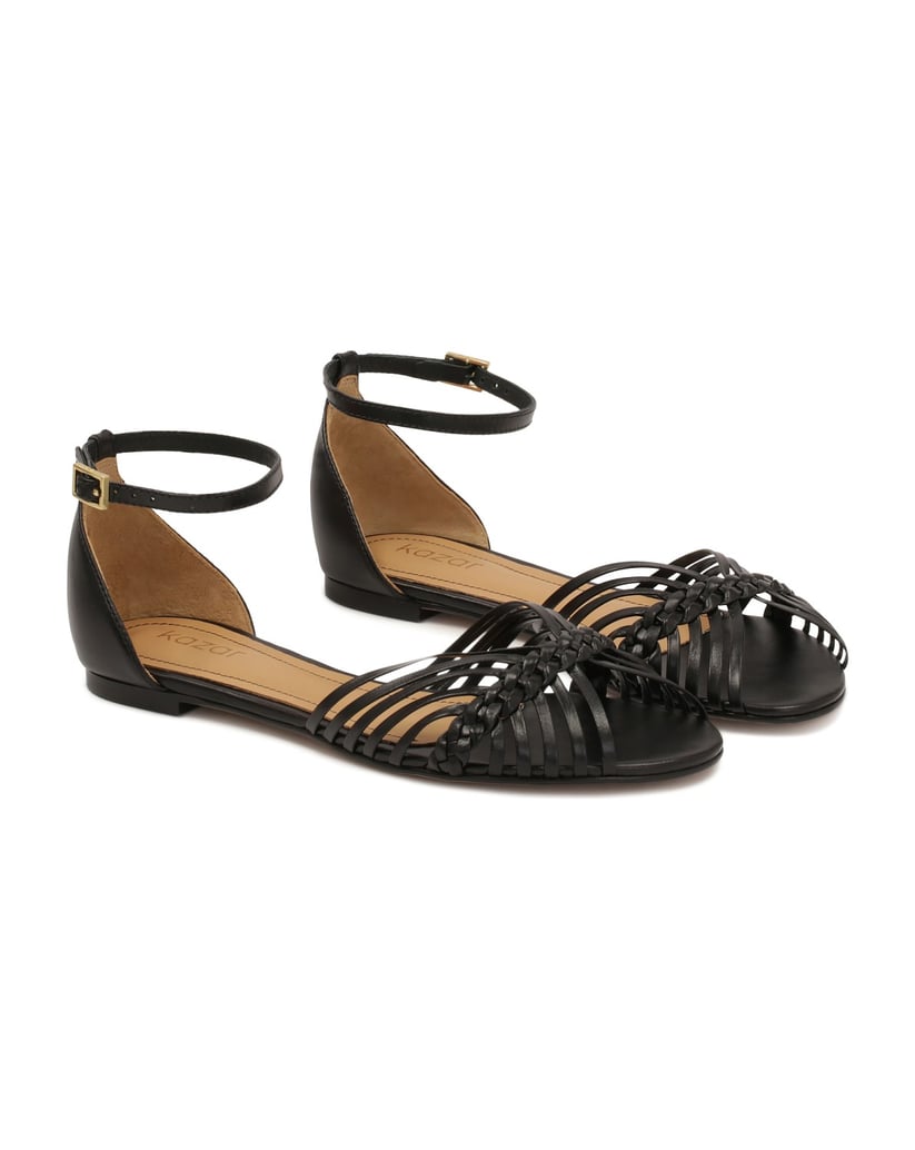 Kazar-Flat-sandals-with-built-in-heel-čierna