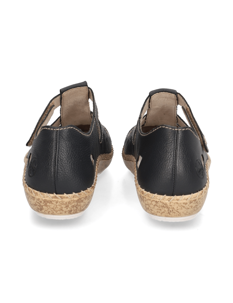 Rieker-gladko-usnje-športni-mokasini-modra