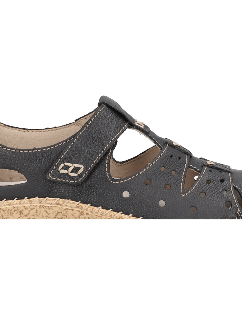 Rieker-gladko-usnje-športni-mokasini-modra