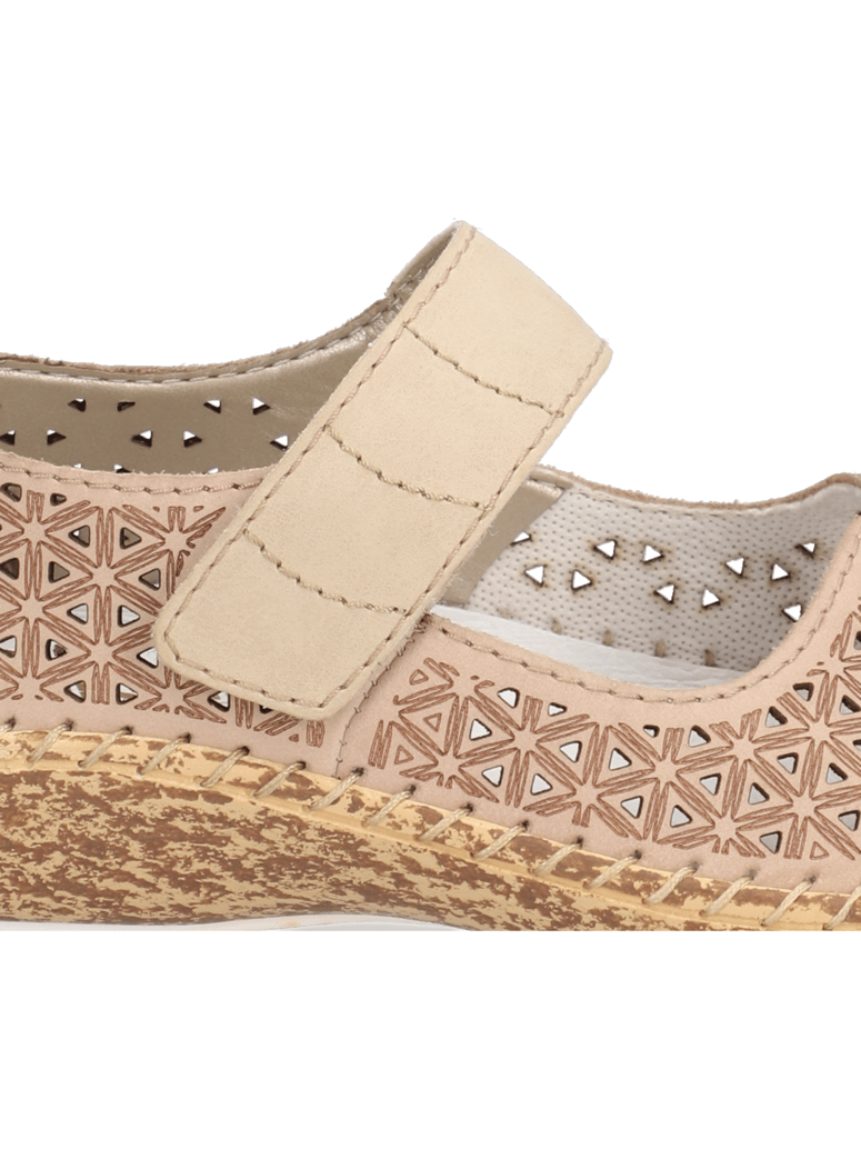 Rieker-kombinácia-s-kožou-baleríny-béžová