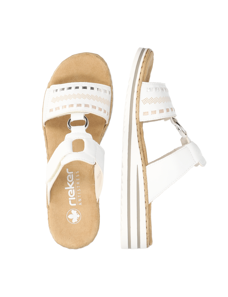 Rieker-Pantoffel-weiss