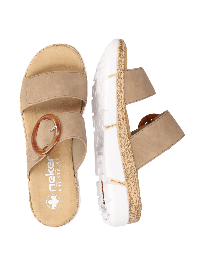 Rieker-Pantoffel-beige