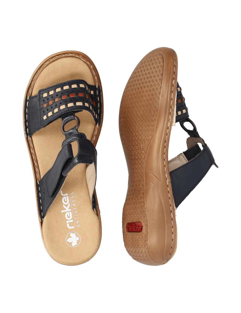 Rieker-Pantoffel-blau