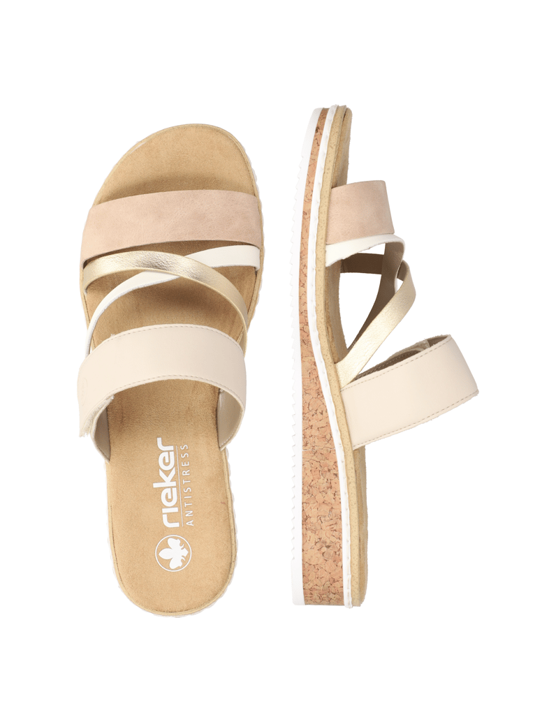 Rieker-Pantoffel-beige
