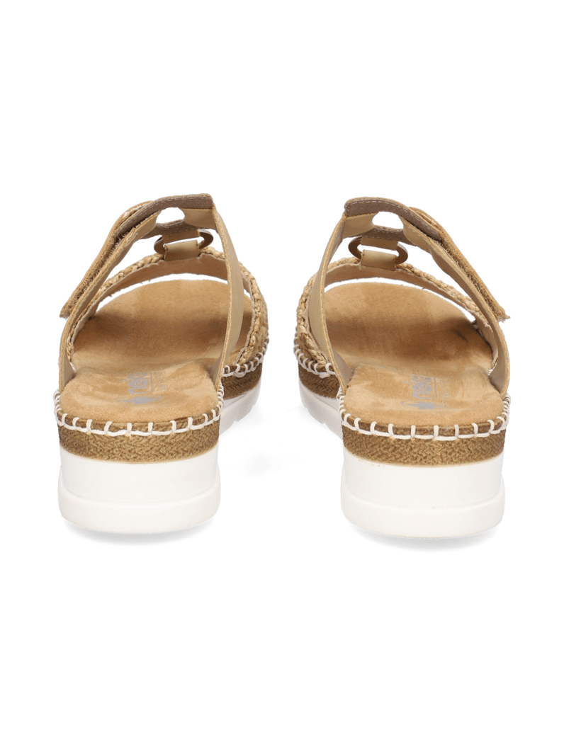 Rieker-Textil-Pantoffel-beige