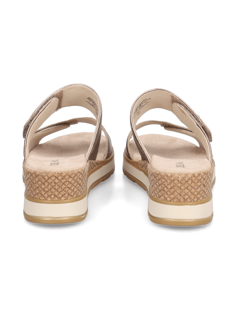 DELKA-hladká-kůže-pantofle-zlatá