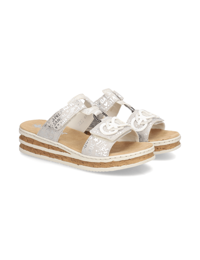 Rieker-Pantoffel-silber