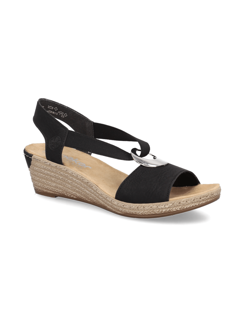 Rieker-Keilsandalen-schwarz