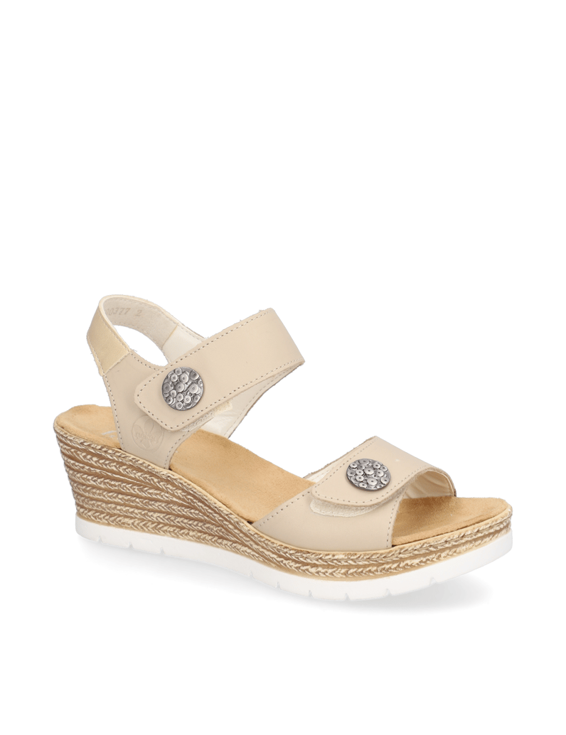 Rieker-hladká-koža-Sandále-na-klinovom-pod