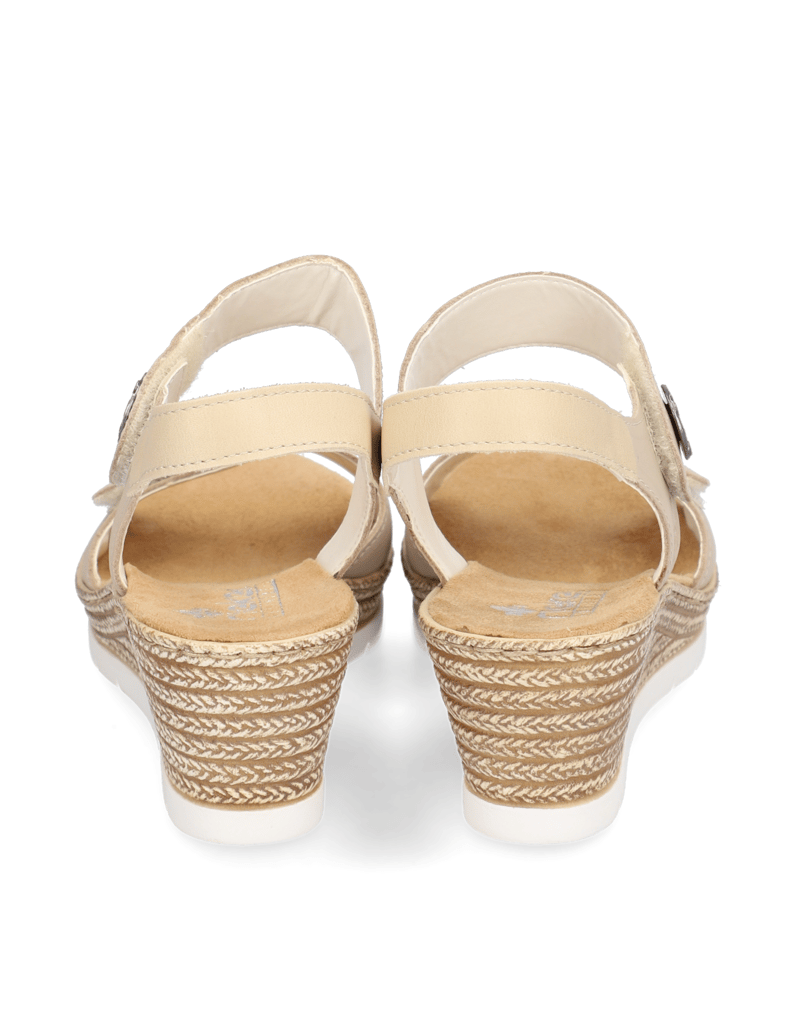 Rieker-hladká-koža-Sandále-na-klinovom-pod