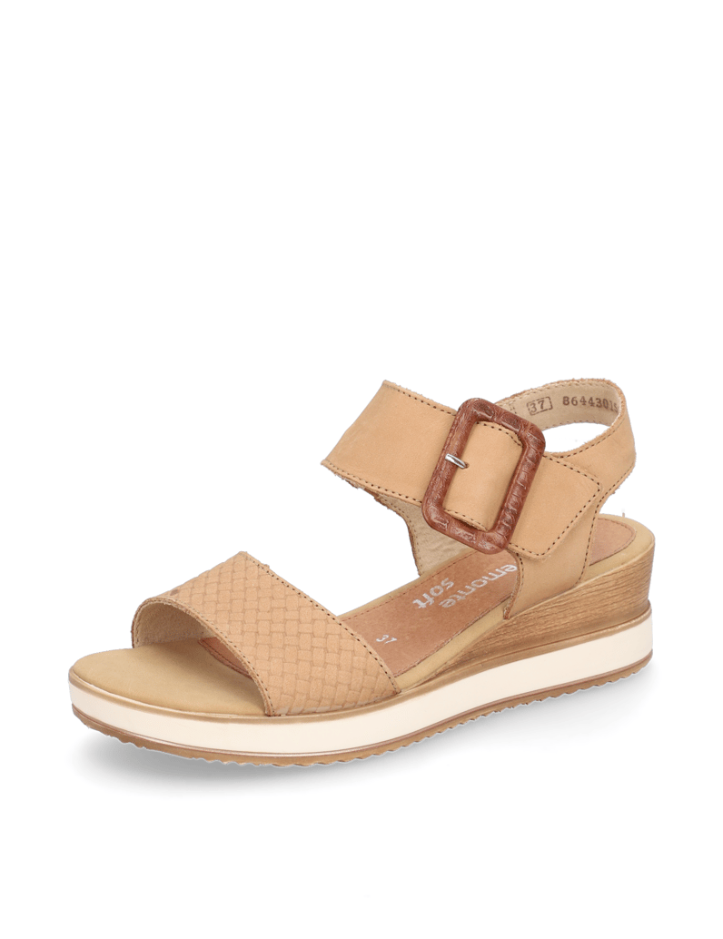 Remonte-Glattleder-Keilsandale