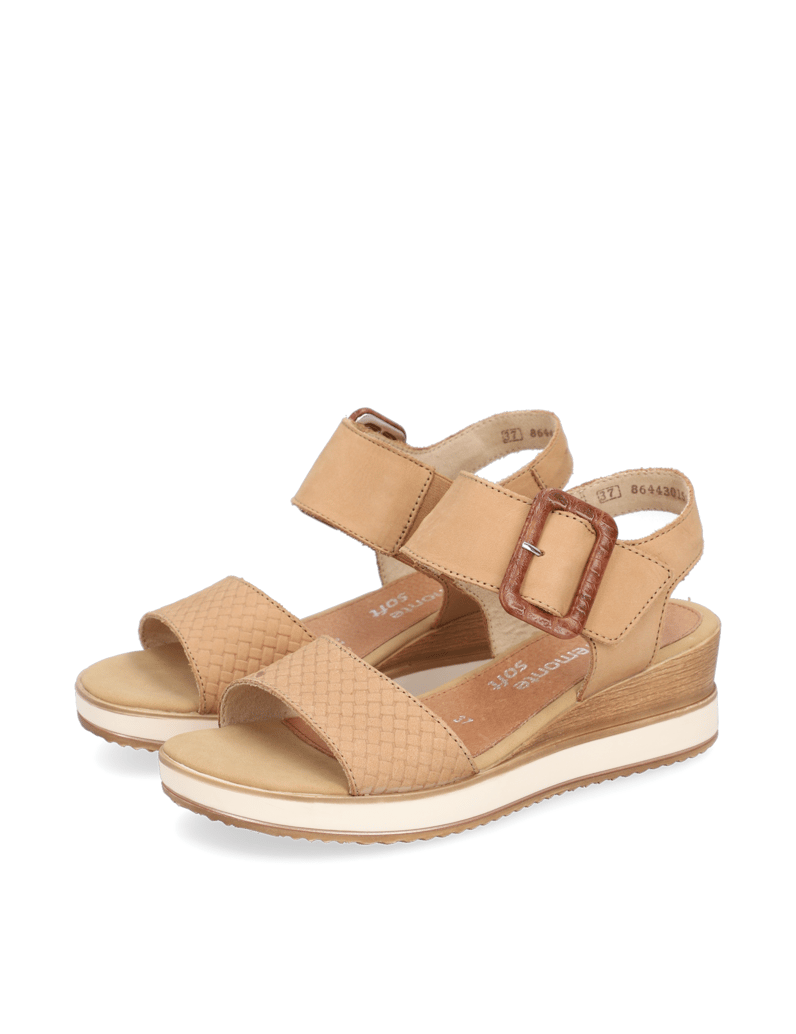 Remonte-Glattleder-Keilsandale