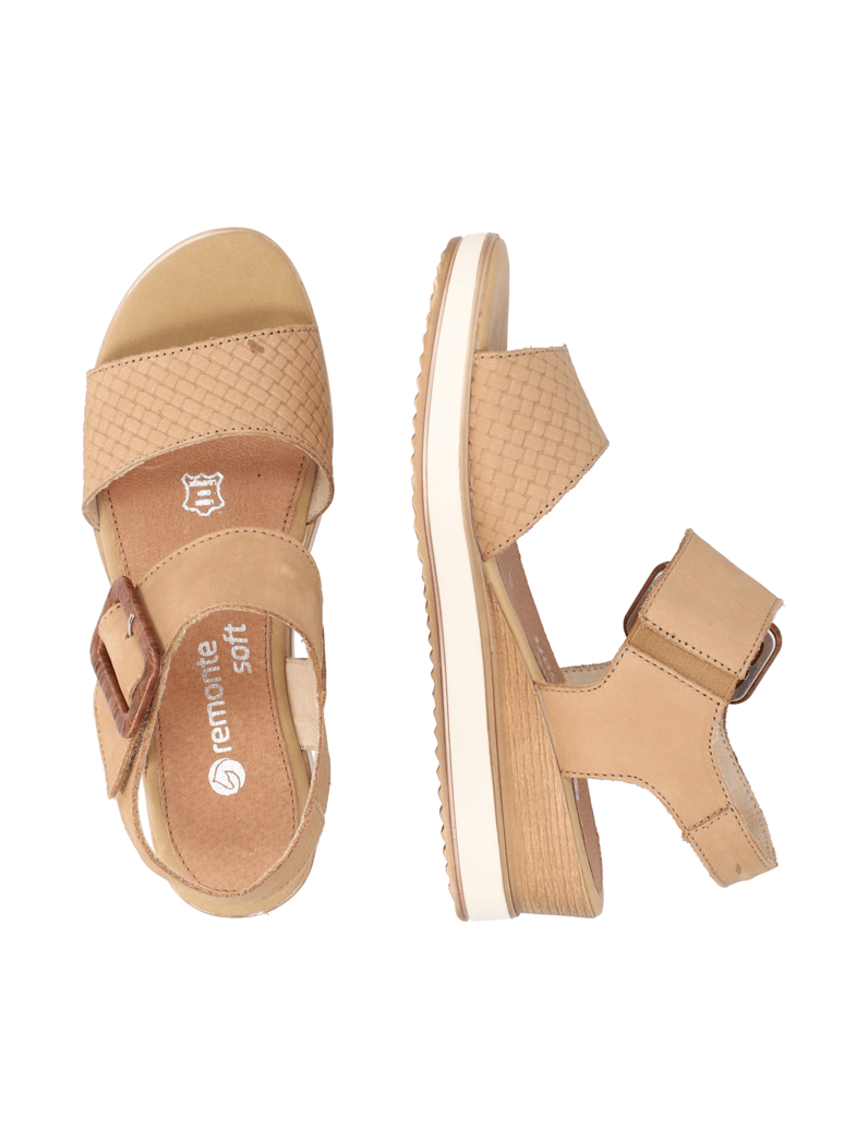 Remonte-Glattleder-Keilsandale