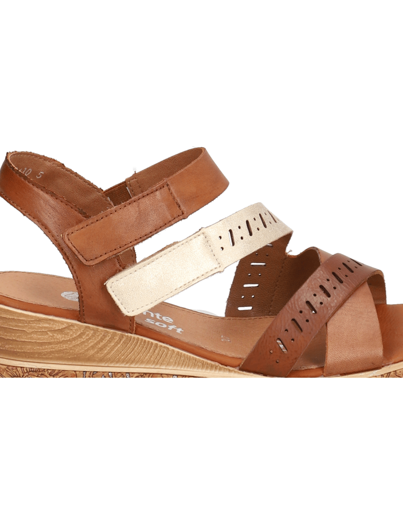 Remonte-Lederkombination-Keilsandale