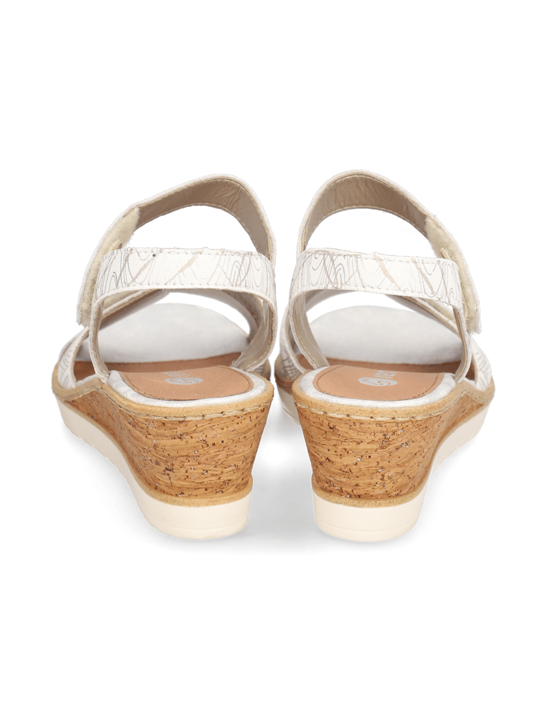 Remonte-Lederkombination-Keilsandale