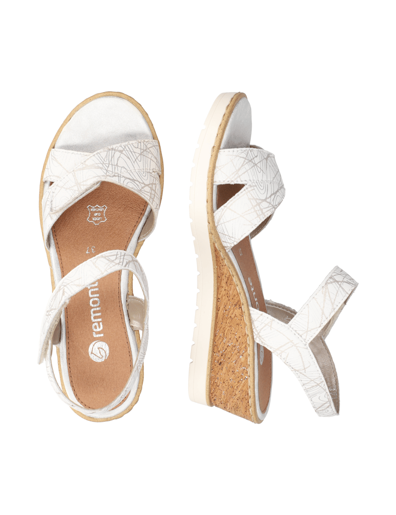 Remonte-Lederkombination-Keilsandale