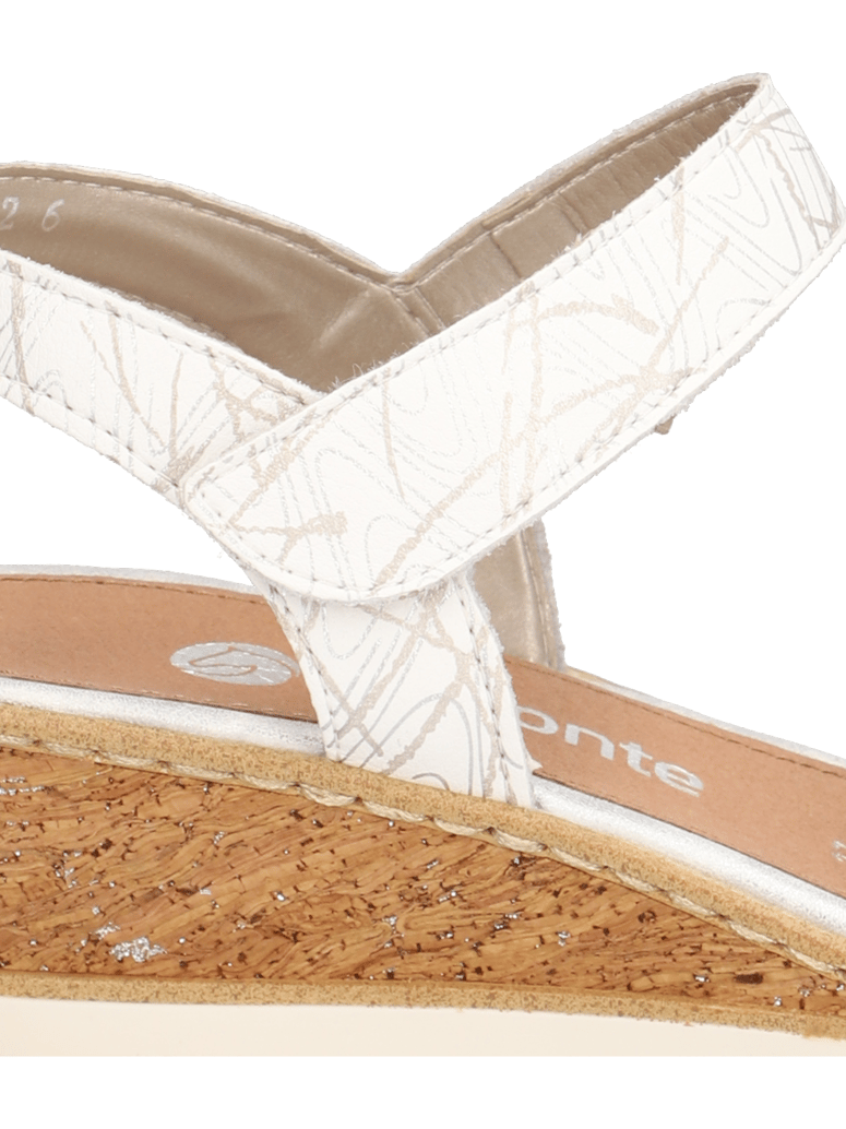 Remonte-Lederkombination-Keilsandale