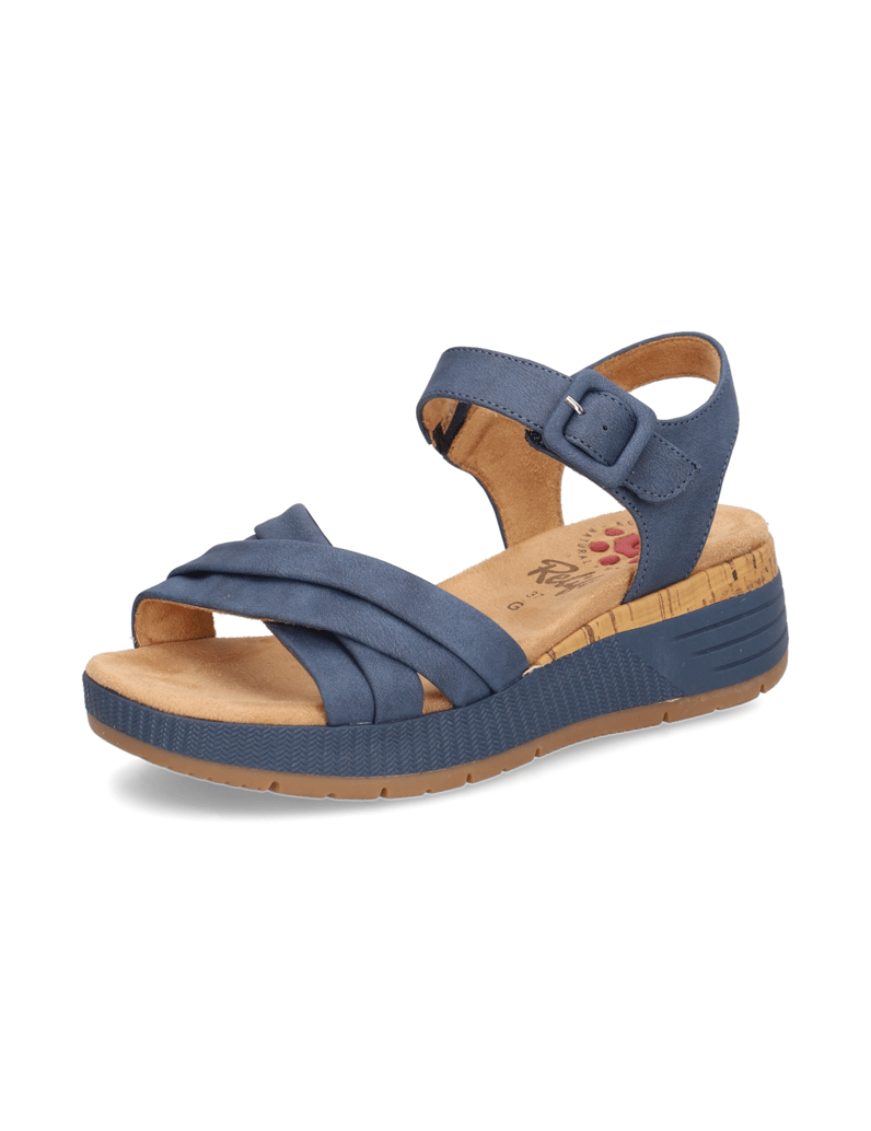 RELIFE-sandále-na-klinovom-podpätku-modrá