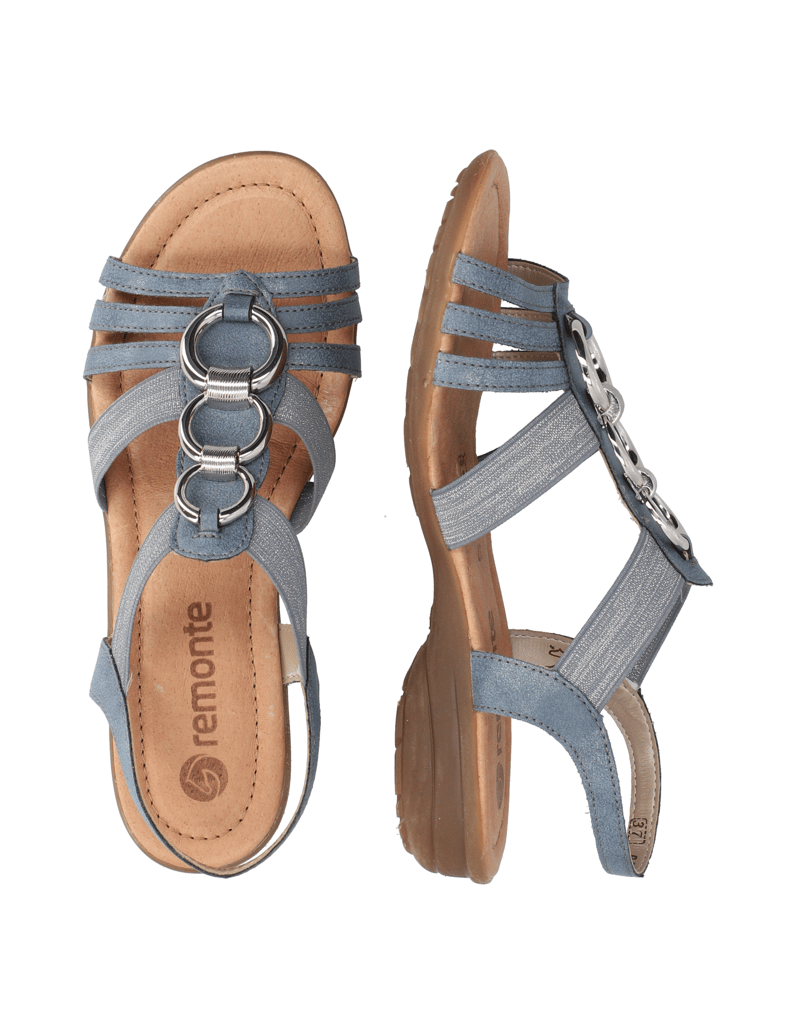 Remonte-textil-Sandále-modrá