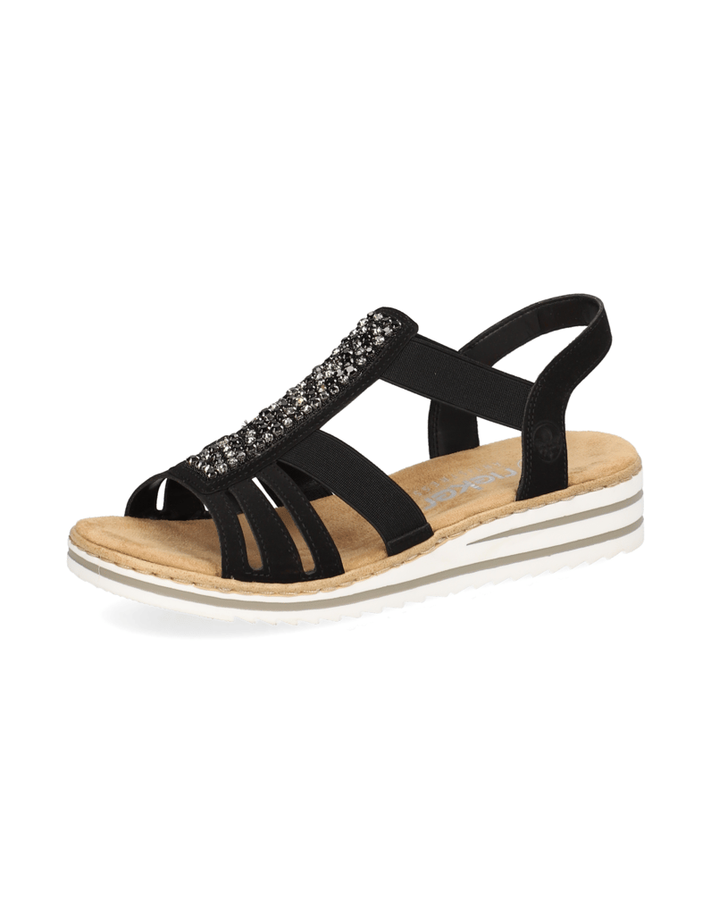 Rieker-Sandale-schwarz