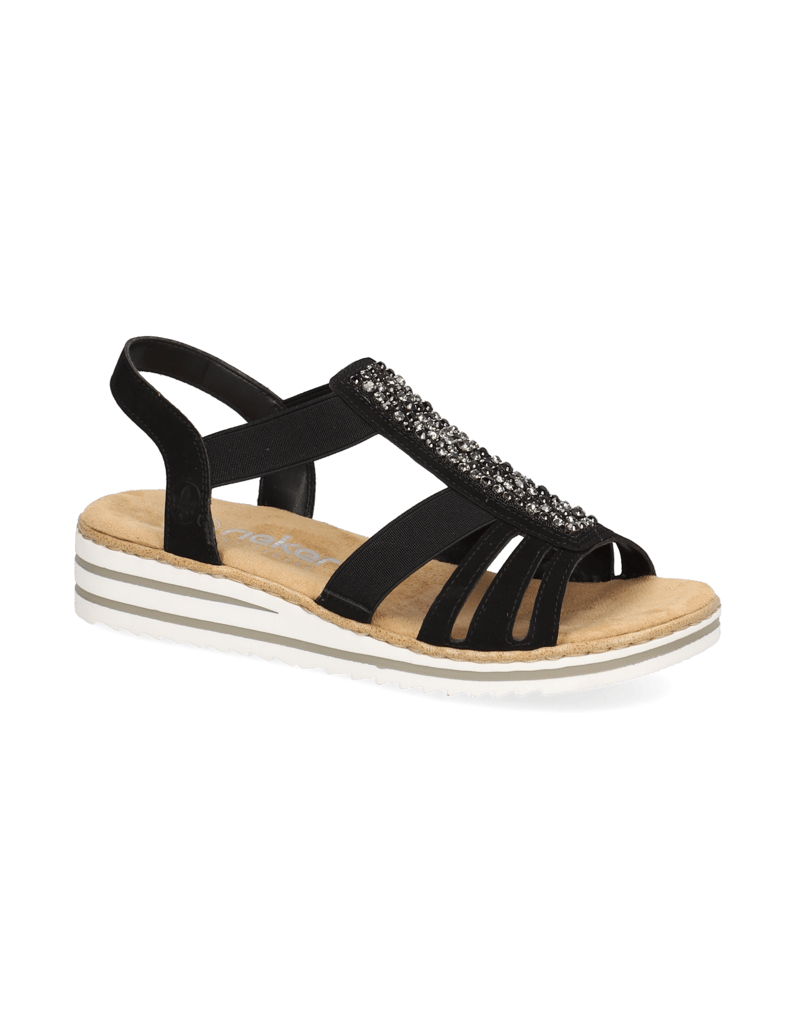 Rieker-Sandale-schwarz