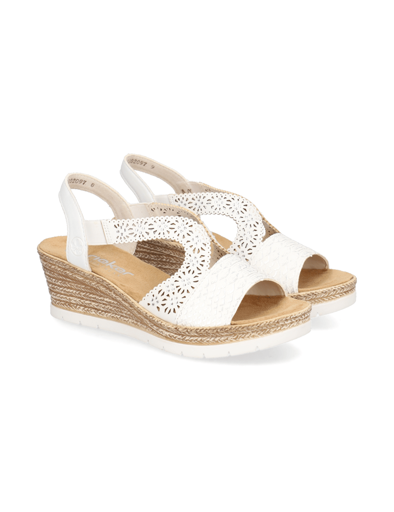 Rieker-Keilsandale-weiss