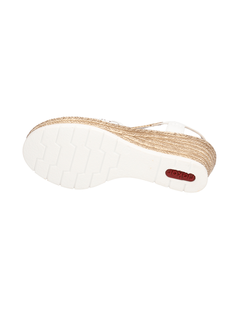 Rieker-Keilsandale-weiss