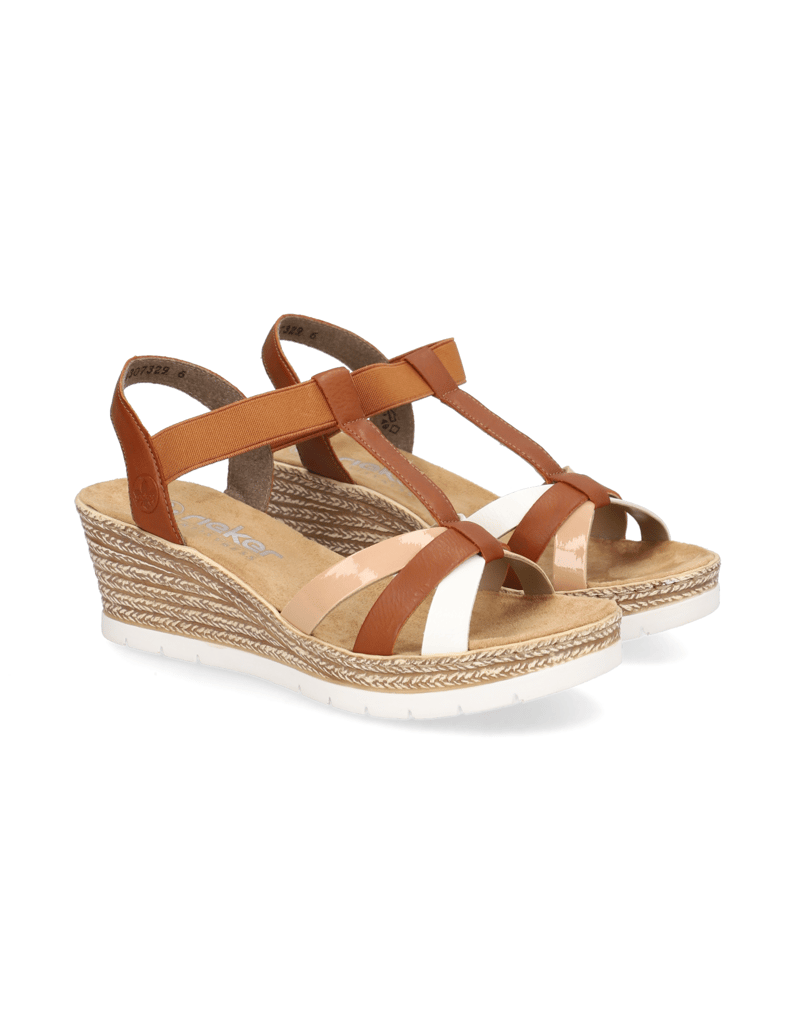 Rieker-Keilsandale-braun