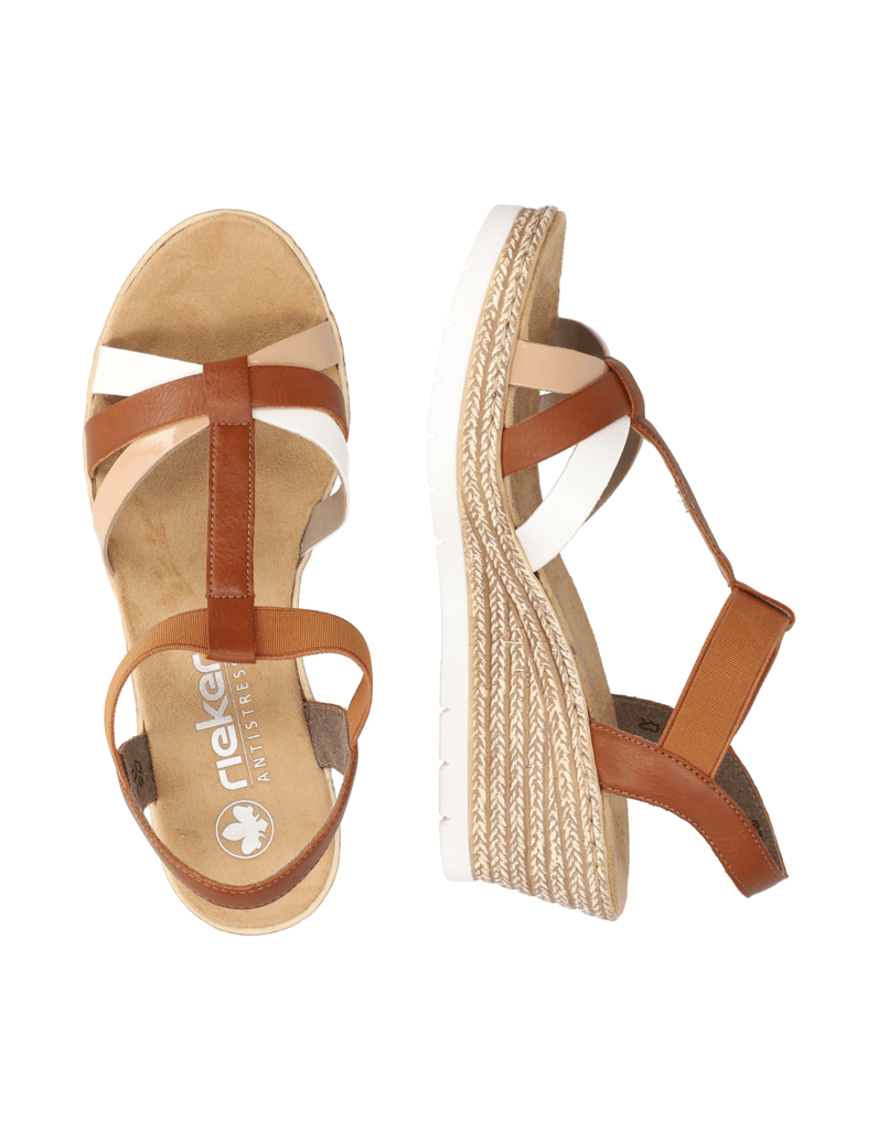 Rieker-Keilsandale-braun