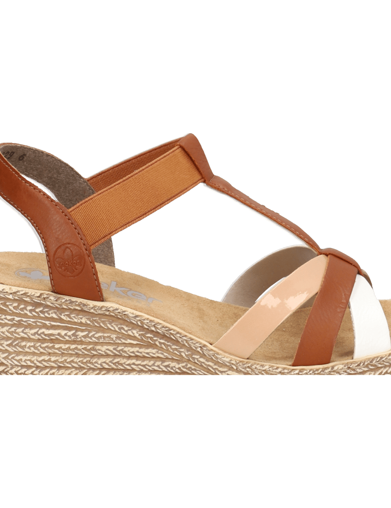 Rieker-Keilsandale-braun