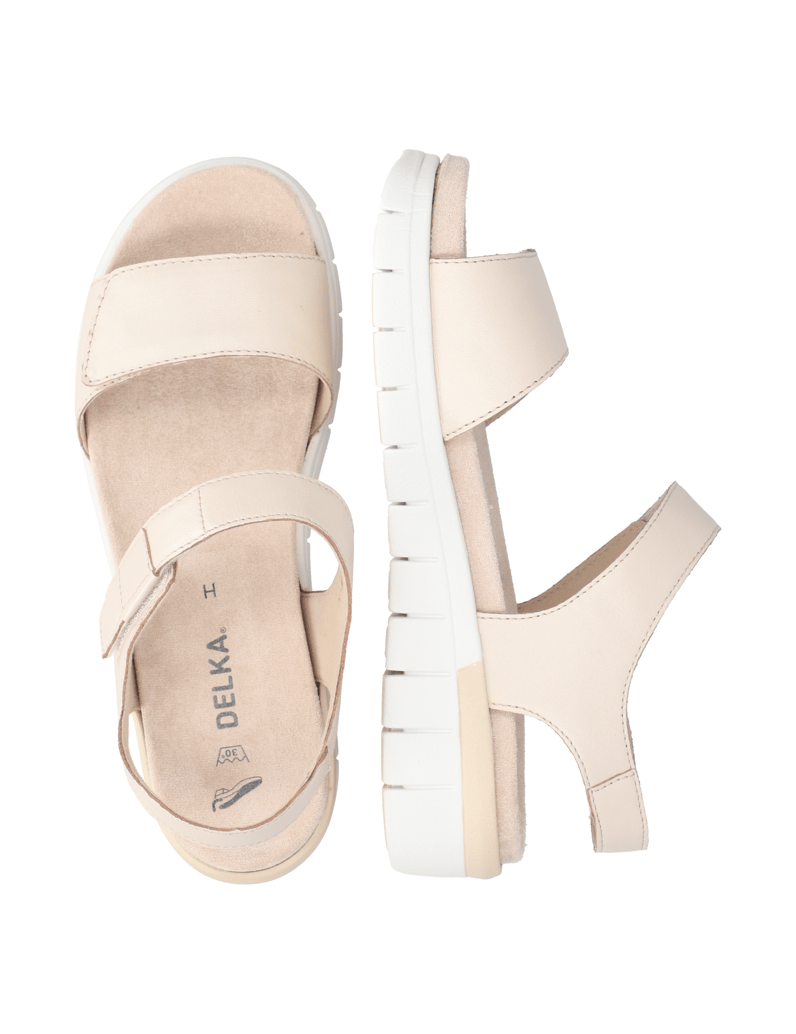 DELKA-Sandale-beige