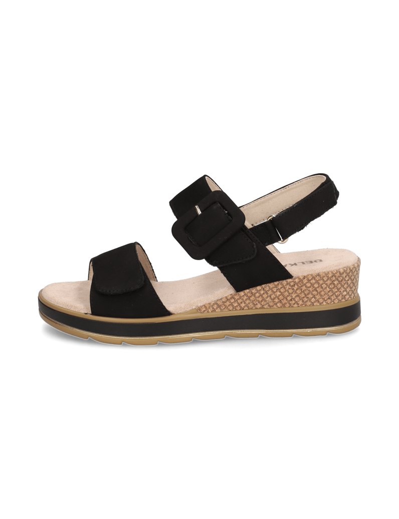 DELKA-Sandale-schwarz