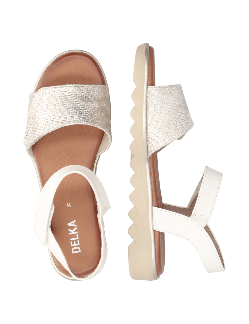 DELKA-Sandale-weiss