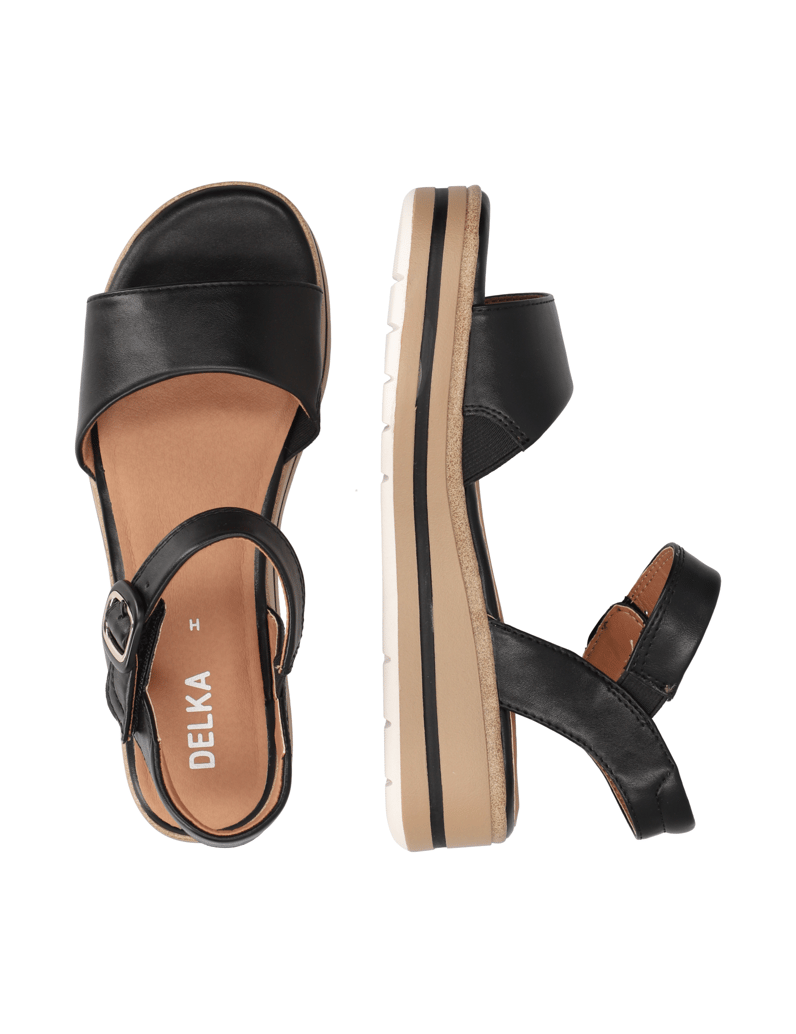 DELKA-sandály-černá