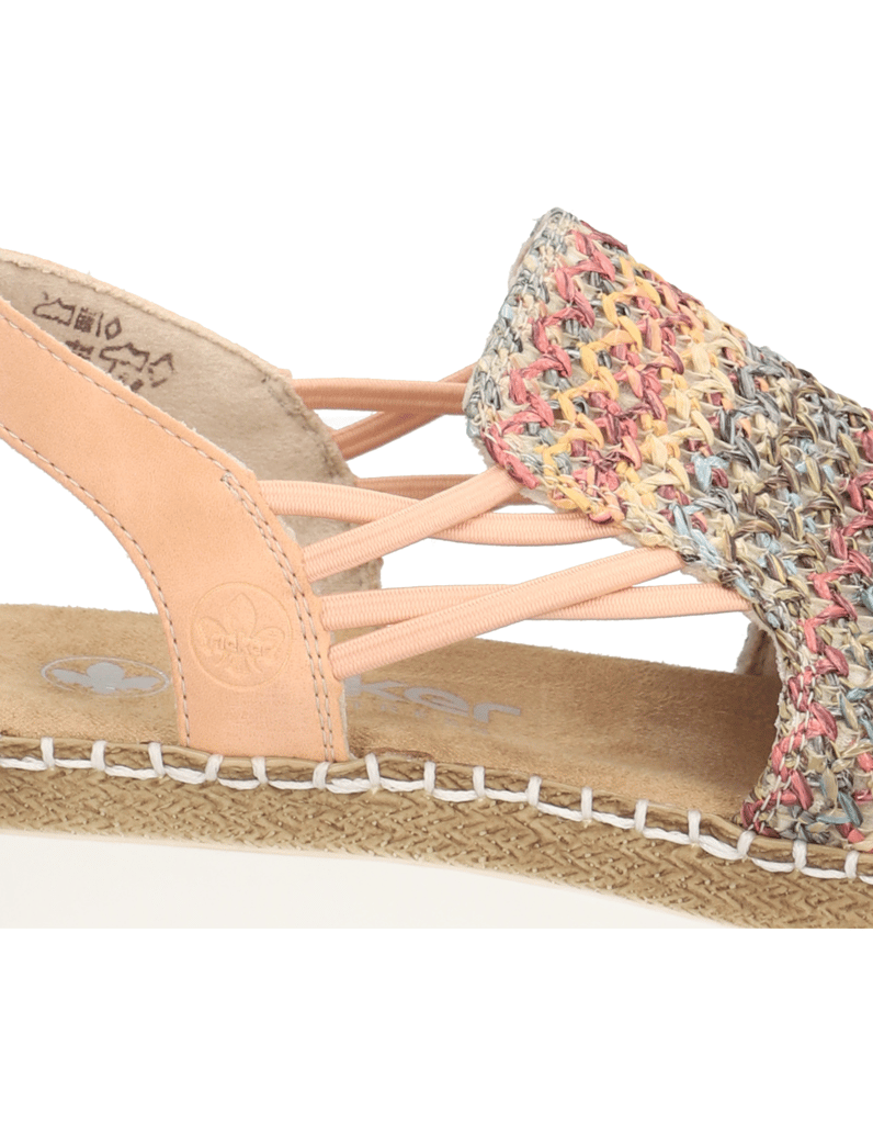 Rieker-tekstil-sandali-večbarvno