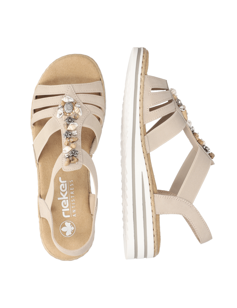 Rieker-sandály-na-klínku-modrá