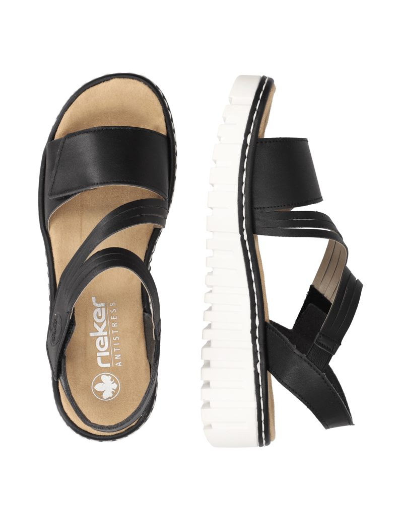 Rieker-sandály-černá
