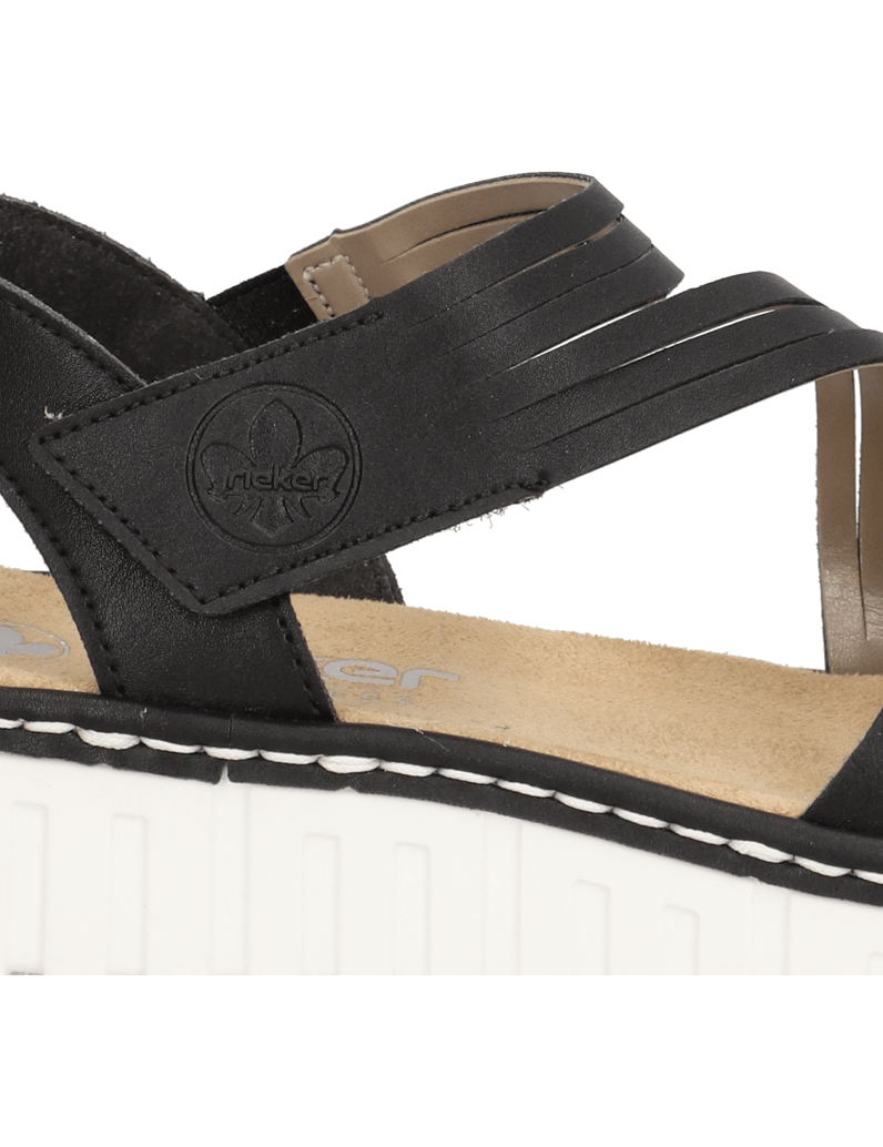 Rieker-sandály-černá
