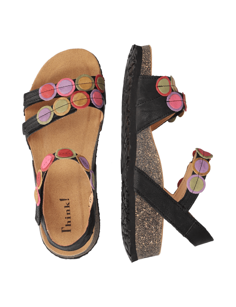 Think-Riemchensandale-KOAK-schwarz
