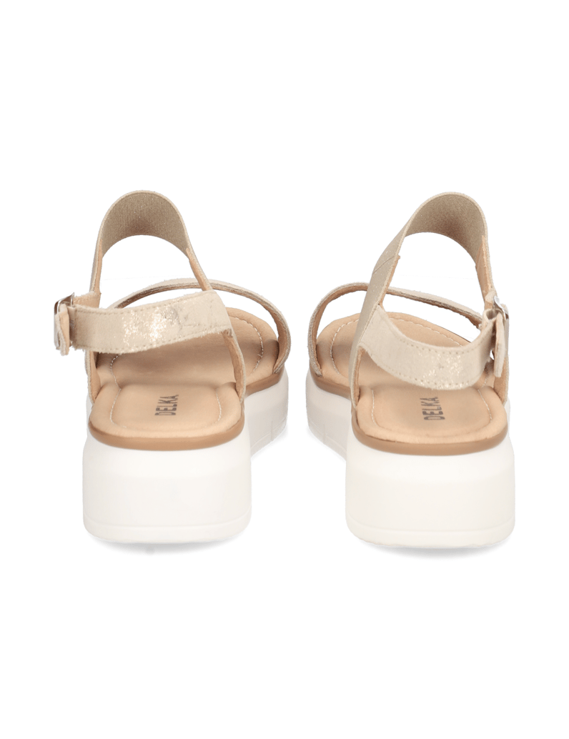 DELKA-kombinace-kůže-sandály-zlatá