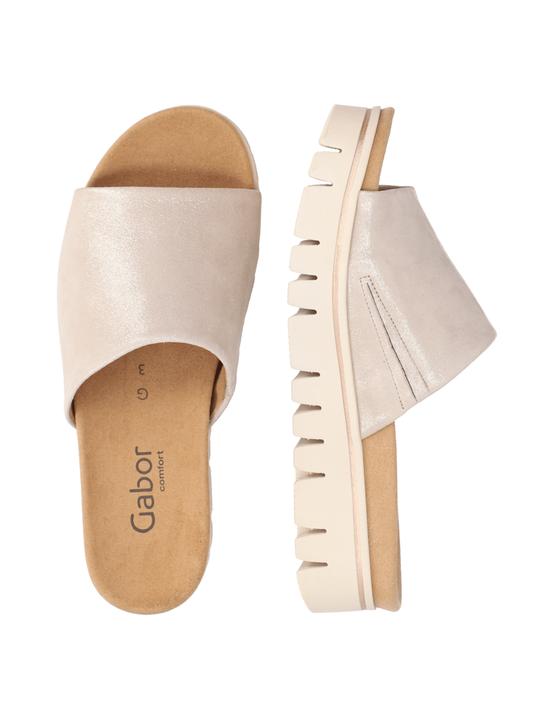 Gabor-Veloursleder-Pantoffel