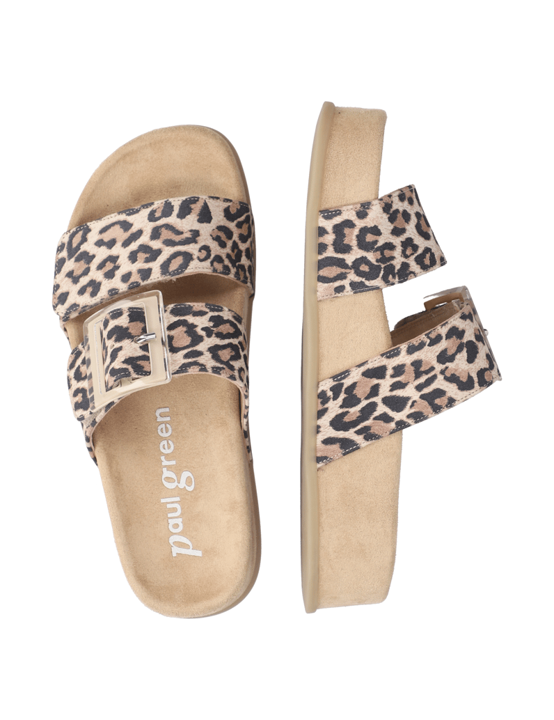 PAUL-GREEN-Veloursleder-Pantoffel-gold