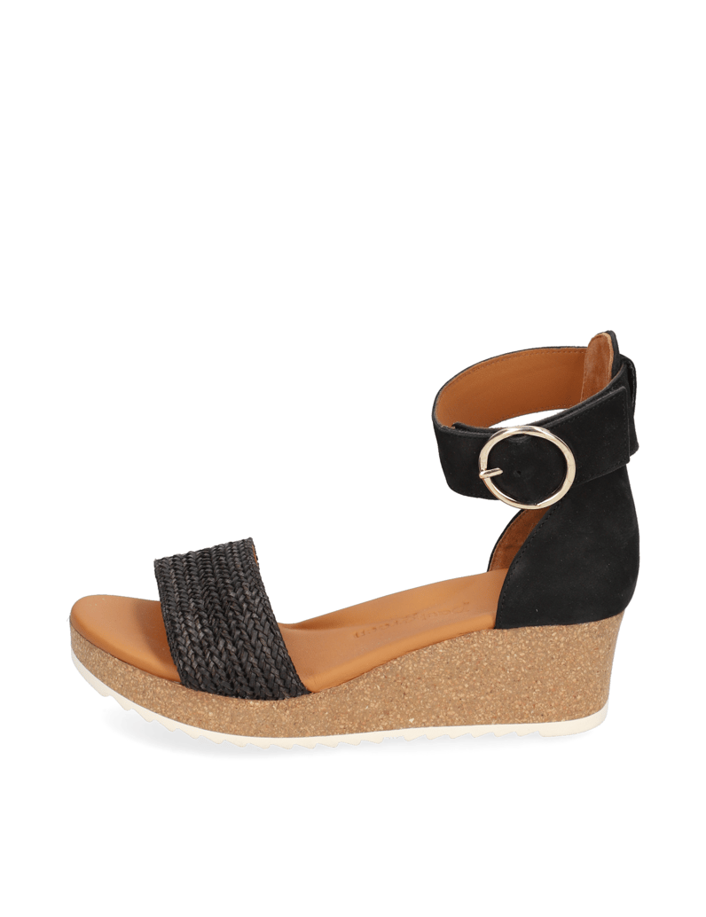 PAUL-GREEN-Nubukleder-Keilsandale