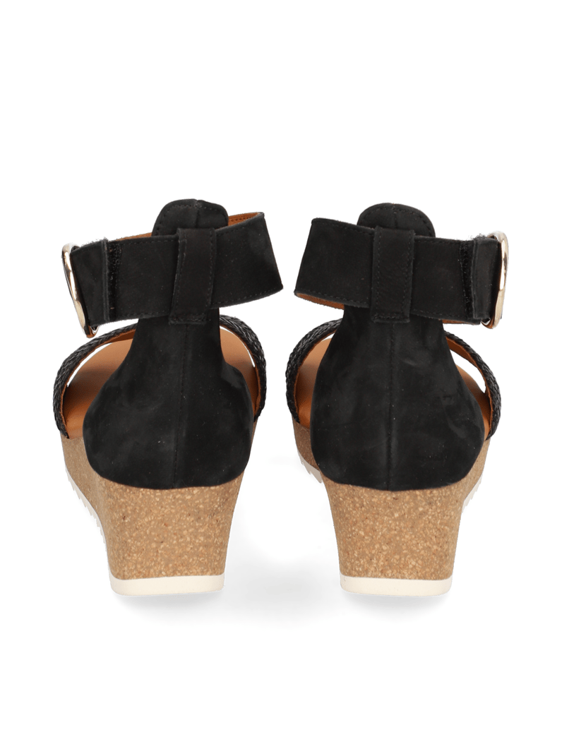 PAUL-GREEN-Nubukleder-Keilsandale