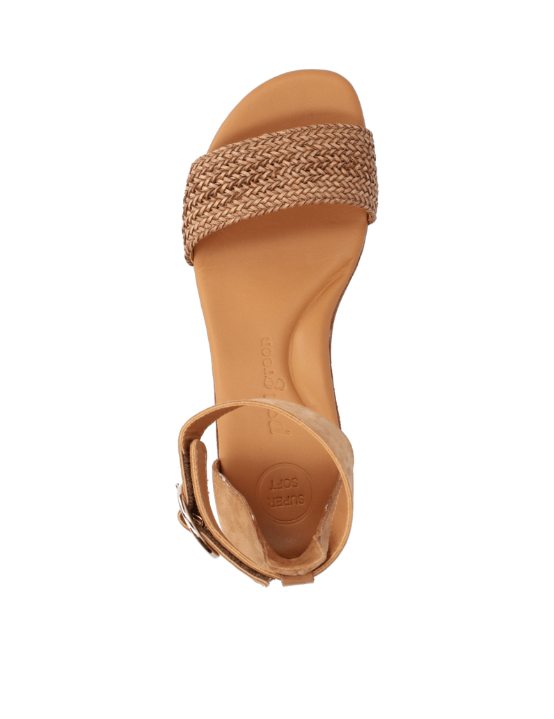 PAUL-GREEN-Glattleder-Keilsandale