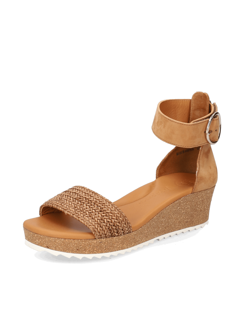 PAUL-GREEN-Glattleder-Keilsandale